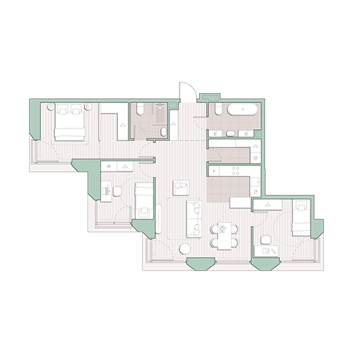 3-Комнатные квартиры